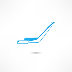 Image showing Hockey Stick And Puck Icon