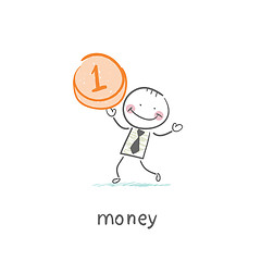 Image showing Man and Money