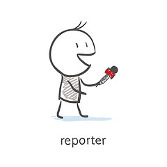 Image showing Reporter Interview