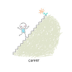 Image showing Career Ladder. Illustration.