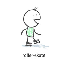 Image showing Rider on roller skates