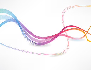 Image showing  abstract elegant wave design background