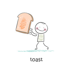 Image showing toast