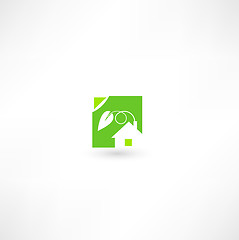 Image showing Eco home icon