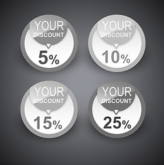 Image showing Discount labels. Vector