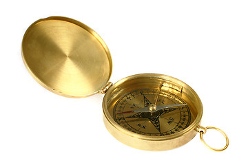 Image showing Brass compass