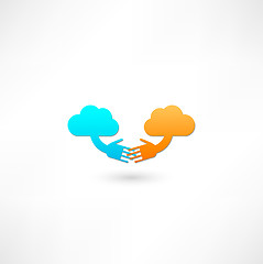 Image showing Cloud computing icon