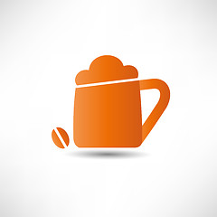 Image showing A cup of coffee icon