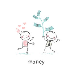 Image showing Man and Money