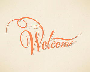 Image showing Welcome