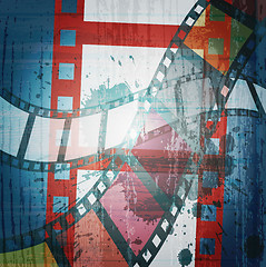 Image showing  grunge film strip 