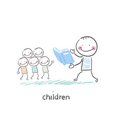 Image showing Children and adults