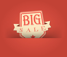 Image showing Big sale with retro vintage styled design