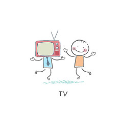 Image showing TV - friend.