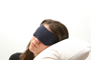 Image showing Sleeping business woman