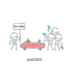 Image showing Sale of automobiles