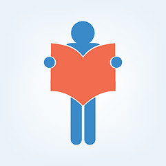 Image showing Book Reader Sign Icon