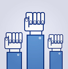 Image showing Fist. Symbol of revolution