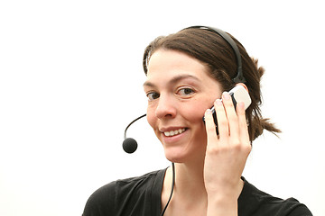 Image showing Call centre assistant