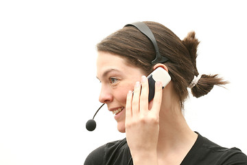 Image showing Call centre assistant