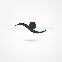 Image showing swimmer icon