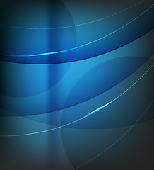 Image showing Abstract  blue background