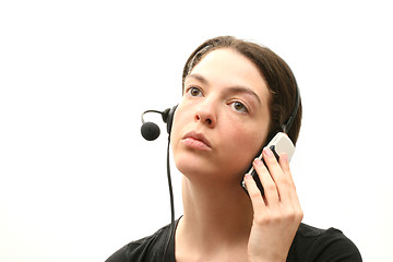 Image showing Call centre assistant