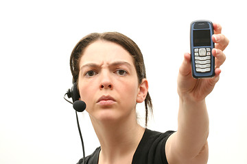 Image showing Call centre assistant