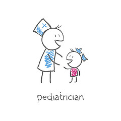 Image showing pediatrician with child