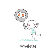 Image showing Omelette