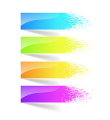 Image showing Colorful ink splash banner.