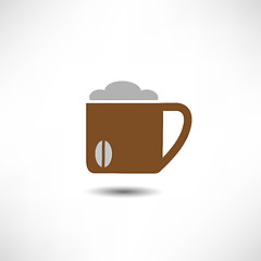 Image showing A cup of coffee icon