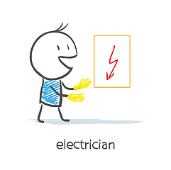 Image showing Electrician