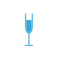 Image showing Stylized wine glass