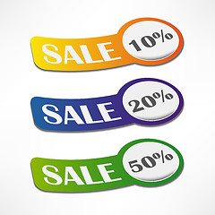 Image showing sale stickers set