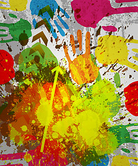 Image showing abstract grunge background for design