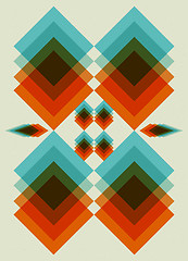 Image showing Retro pattern.  Book cover. Background design