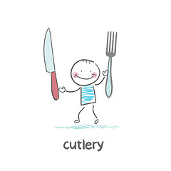 Image showing Cutlery