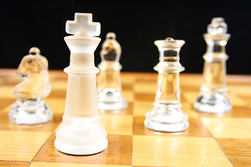 Image showing Chess Game -  Focus on the King