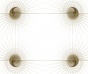 Image showing Border/Business Graphic - Gold Balls