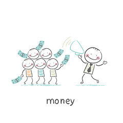 Image showing Man and Money