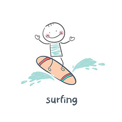 Image showing surfer