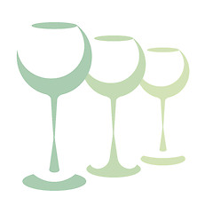 Image showing Wine glasses