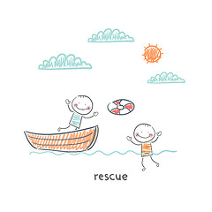 Image showing Rescuer