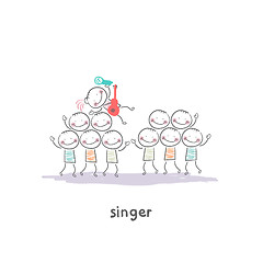 Image showing singer