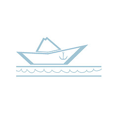 Image showing Paper Boat Symbol