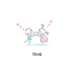 Image showing Lovers. Illustration.