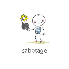 Image showing Sabotage. Illustration