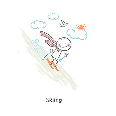 Image showing Skier. Illustration.