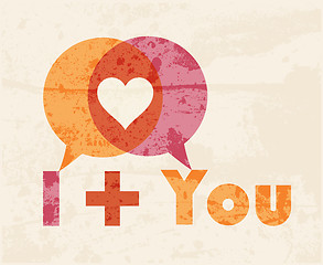 Image showing love print background